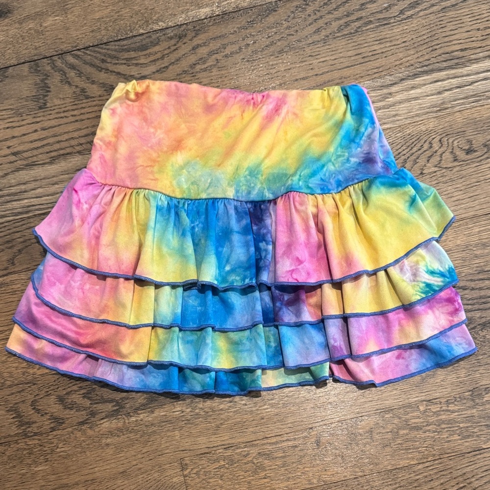 Girls Tie-Dye Ruffle Skirt